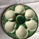4 vintage oyster plates