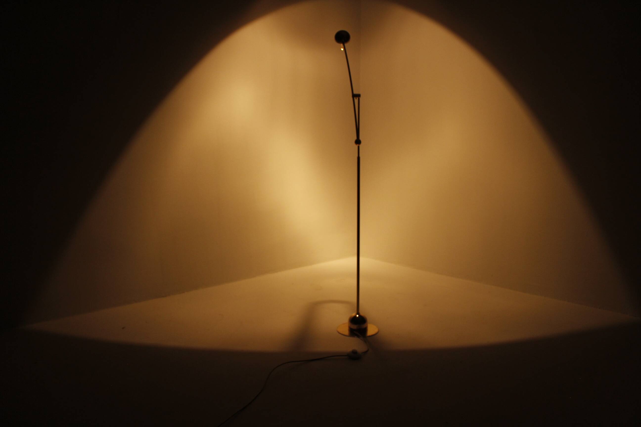 Brass Floor Lamp from Massive, Belgium, 1980s