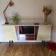 Enfilade vintage bois et formica