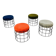 4 T1 stools by Verner Panton, 1960s design