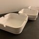 Walter Zeischegg's set of 3 white ashtrays for Helit 1970