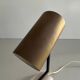 Lampe de bureau minimaliste à tête en laiton et base en marbre, années 1960, Allemagne