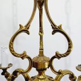 3-light bronze chandelier