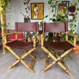2 Lyda Levi McGuire Director’s Chairs - Leather