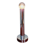 Tubular chrome metal table lamp, 1970s