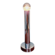 Tubular table lamp in chromed metal, 1970s