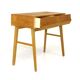 Oak console, Glas & Trä, Sweden, 1950
