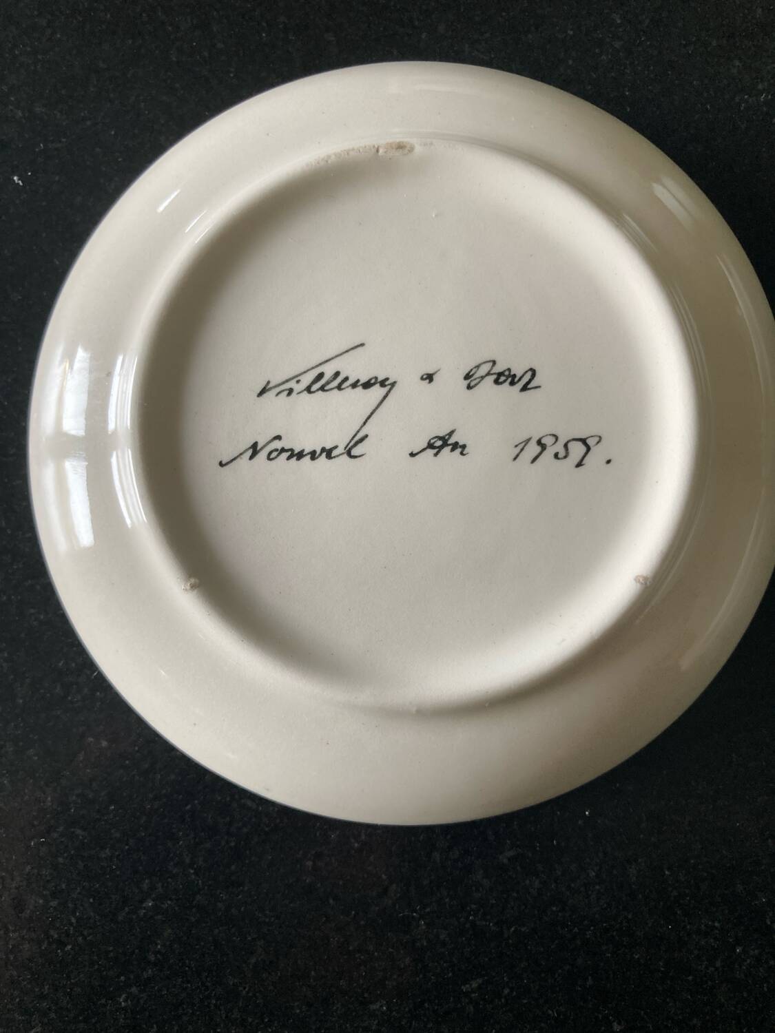 Lot 5 Bowls/ring sizes castles New Year 1958 Villeroy&Boch