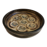 Dish in stoneware with  model 21936, by Jørgen Mogensen and manufactured by Royal Copenhagen