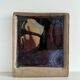 Square trinket dish in glazed ceramic, signed by F. Baudet, France 1970