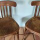 Lot 2 chaises bistrot bois vintage