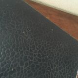 Imitation cardboard case with navy blue croc