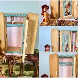 Armoire de poupée vintage