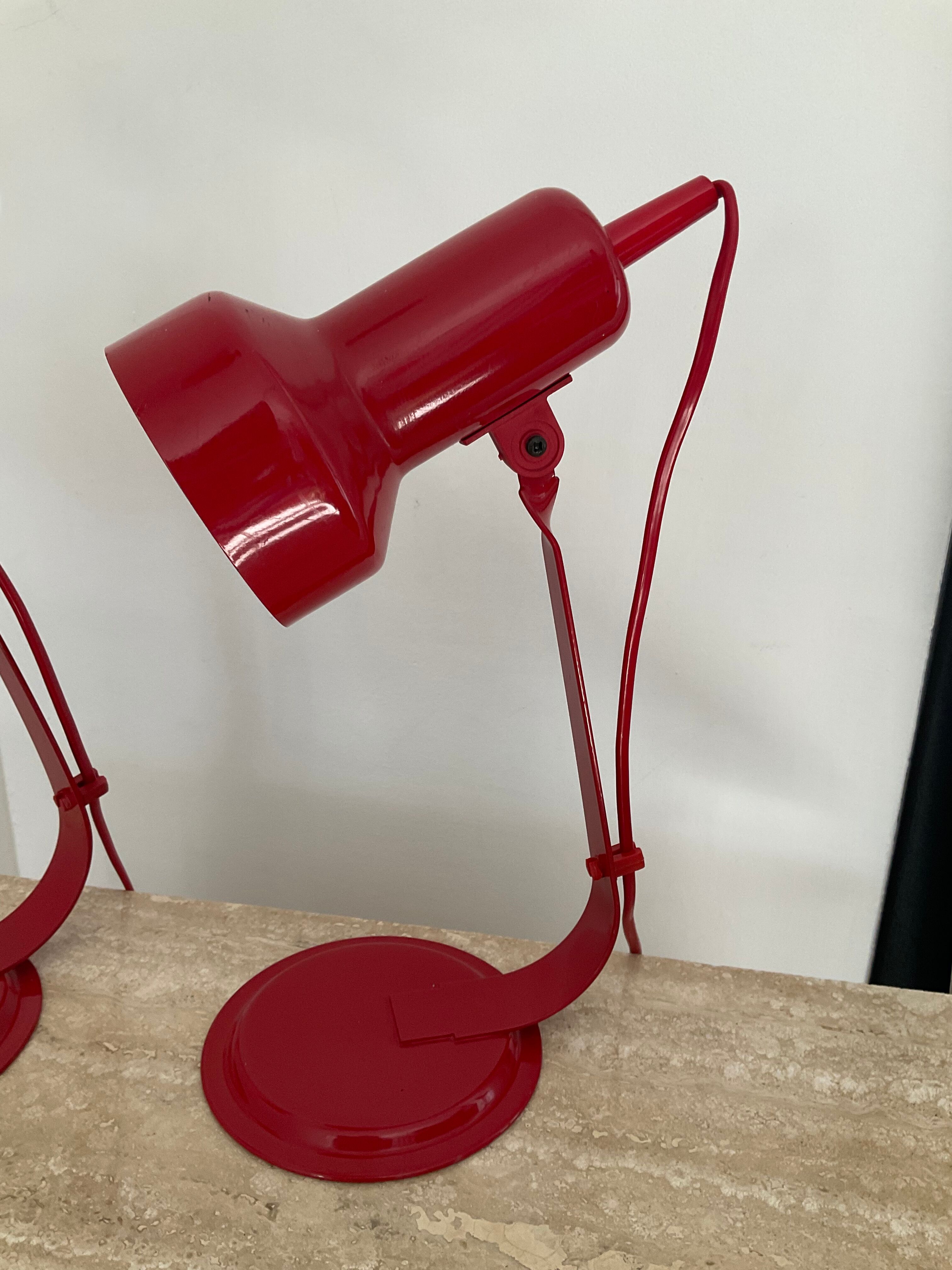 Pair of desk lamps from the 80s