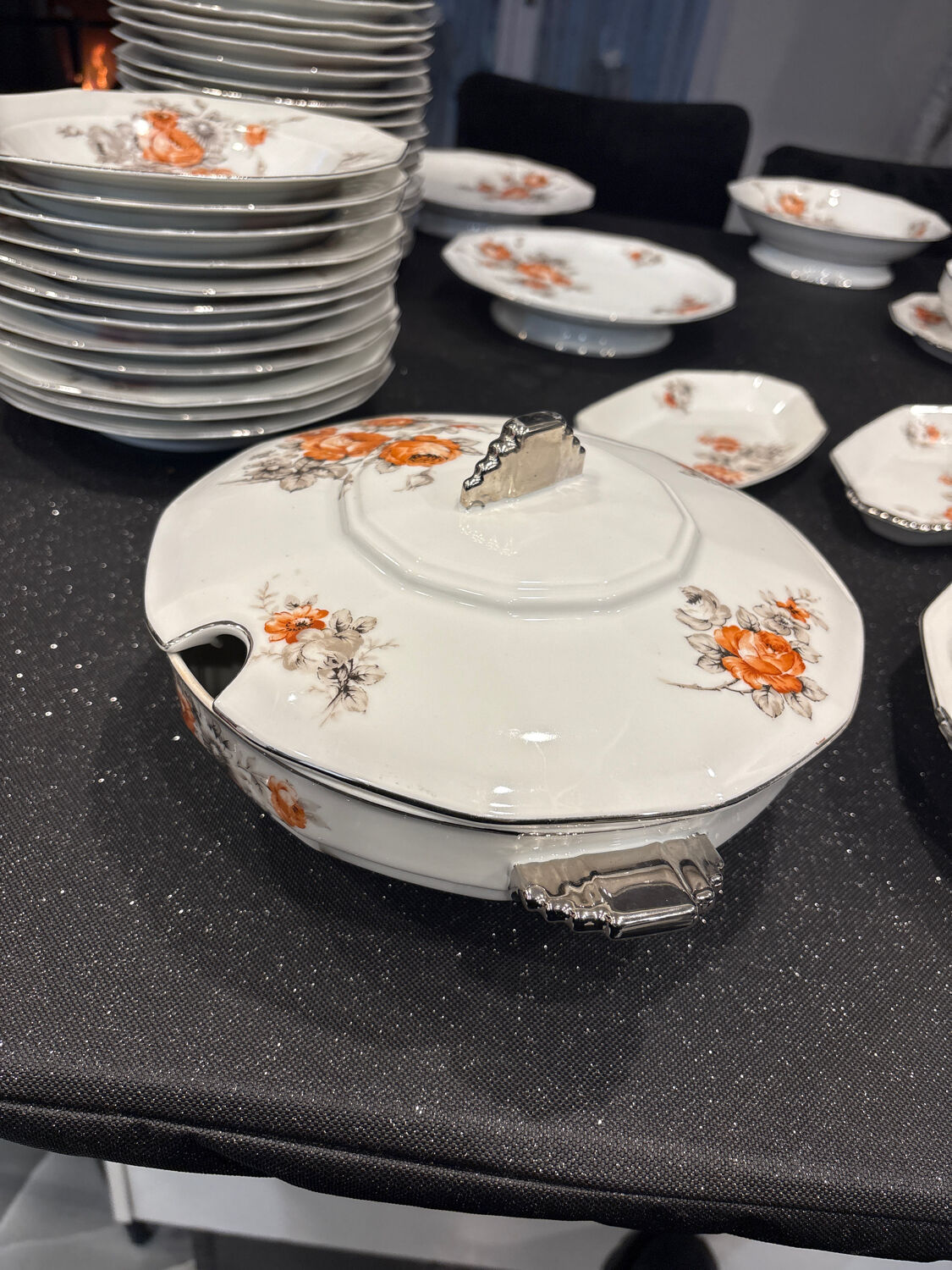 B&C Limoges porcelain tableware, France