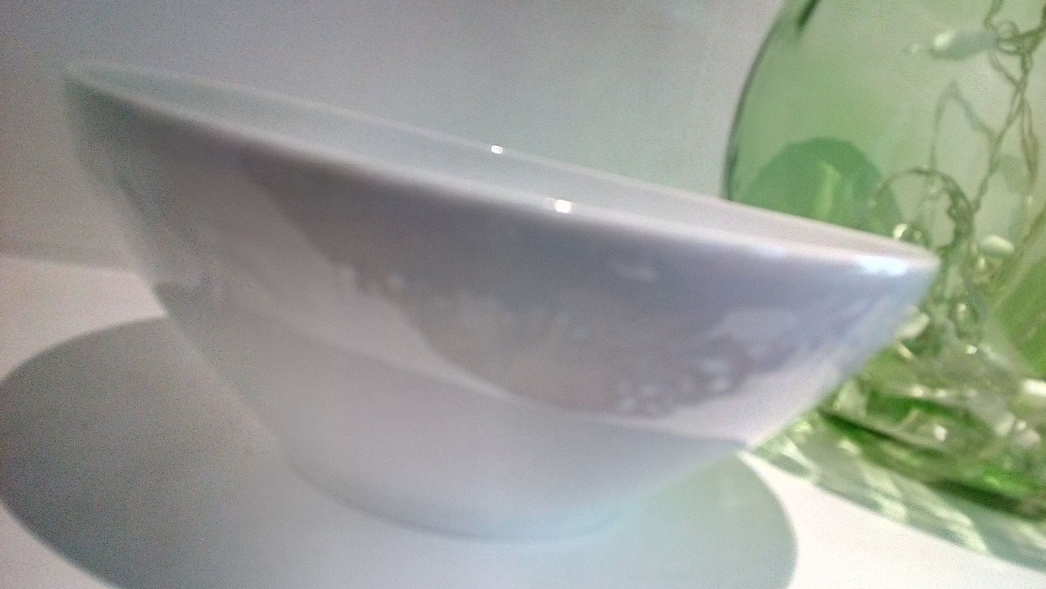 White porcelain salad bowl