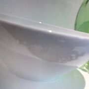 White porcelain salad bowl
