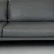 Leather sofa, Stricto Sensu leather designer sofa by Didier Gomez for Ligne Roset.