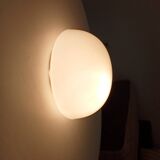 Vintage 60s ceiling light in milky white opaline