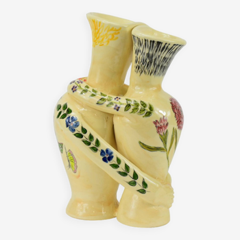 ceramic couple vase