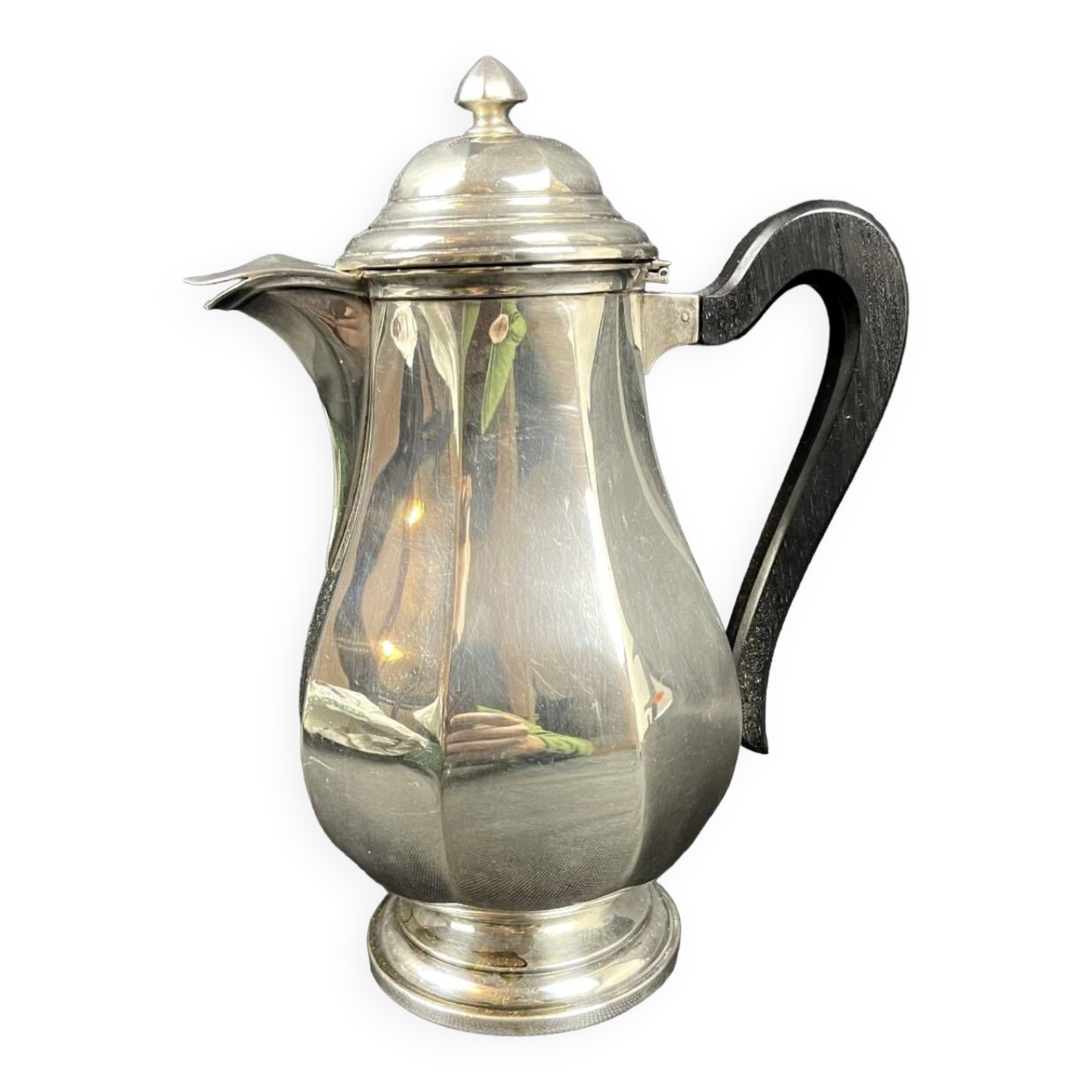 Silver metal coffee pot, Louis XVI shape