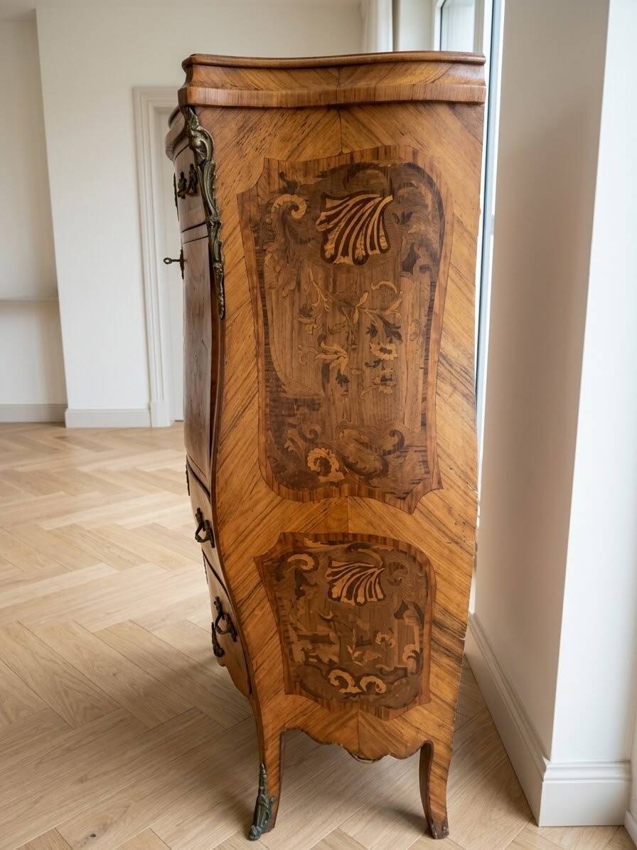 Ensemble meuble de rangement Louis XV en bois