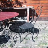 Old metal garden room