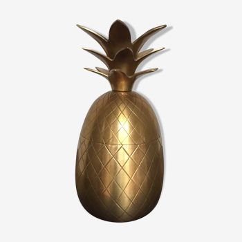 Pineapple ice bucket in brass 60s