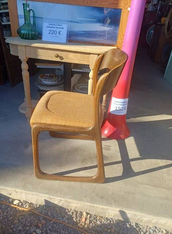 Chaise Traineau Baumann vintage