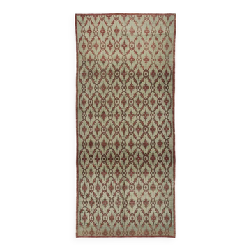 Tapis de couloir vintage. Tapis de couloir à motif floral. Tapis d'escalier fait main.
