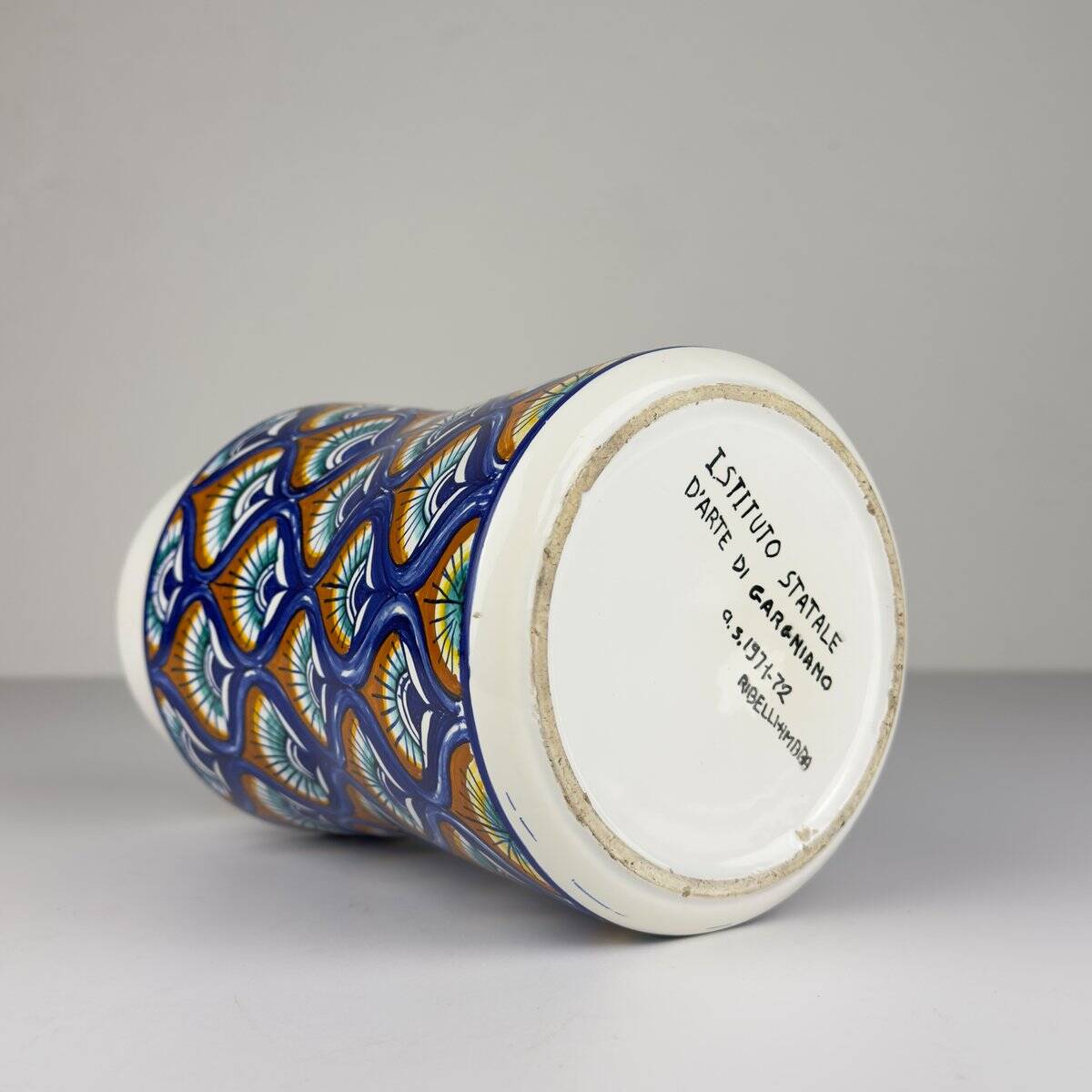 Vintage ceramic vase, Italy, 1971