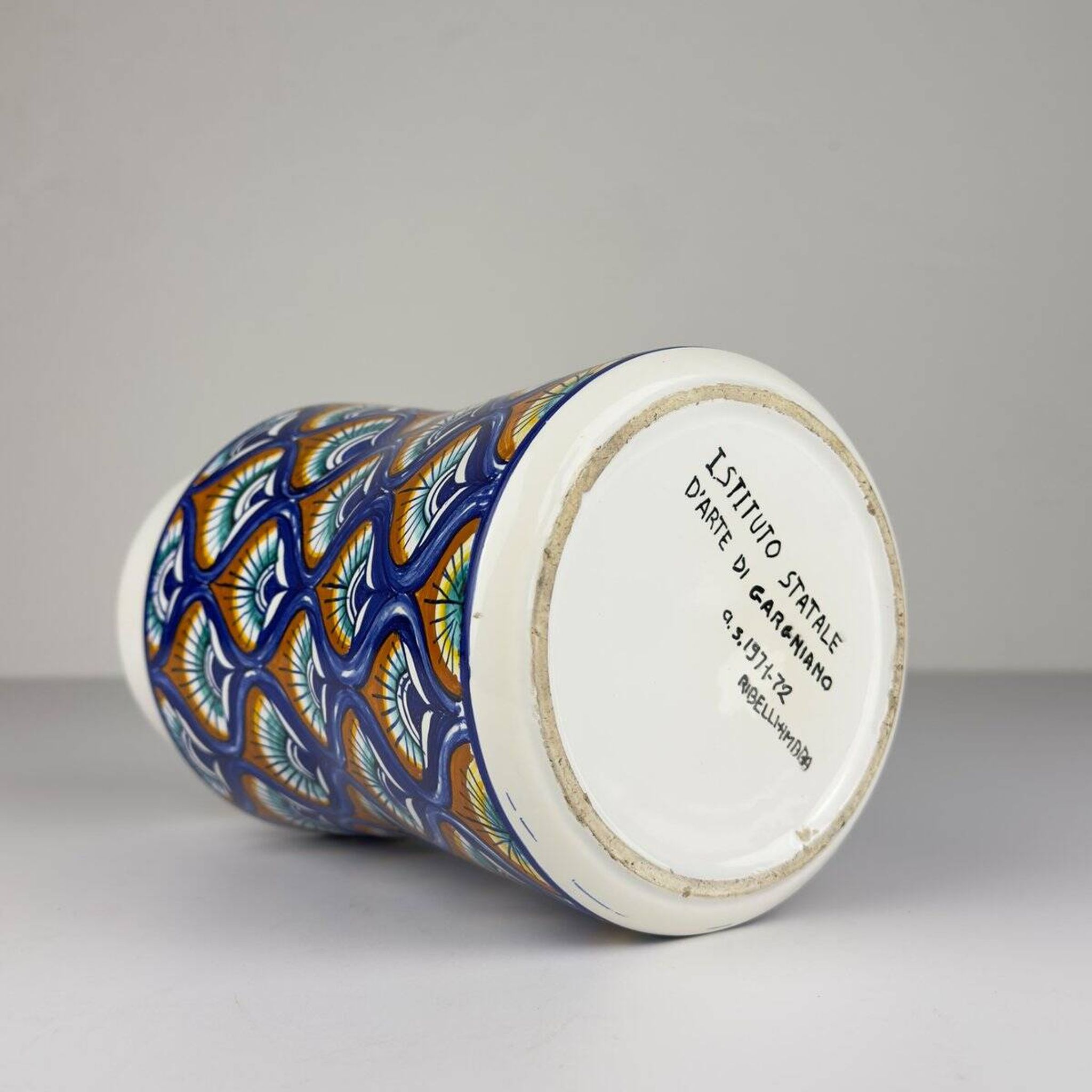 Vintage ceramic vase, Italy, 1971
