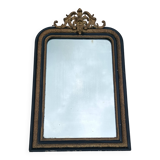 Napoleon III period mirror in wood and stucco