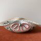Dish, antique Italian Orvieto Deruta fruit bowl with rooster decoration