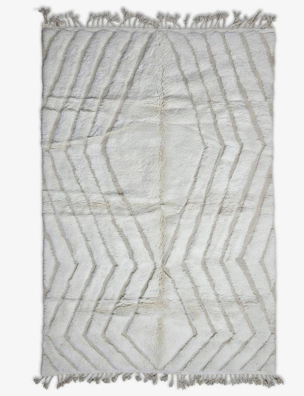 Tapis blanc Berbère - 300 x 196 cm