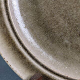 Series of 6 flat plates, blanot stoneware