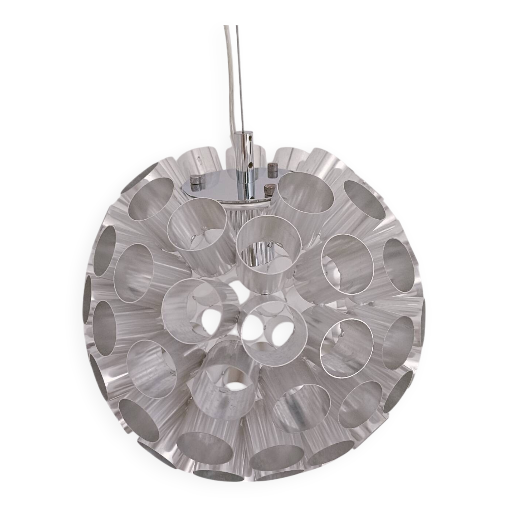 Space Age aluminium lamp