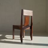 Art Deco modernist chair in solid oak from the 1930s/40s
