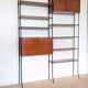 Free-standing teak bookshelf, Italy, 1960s