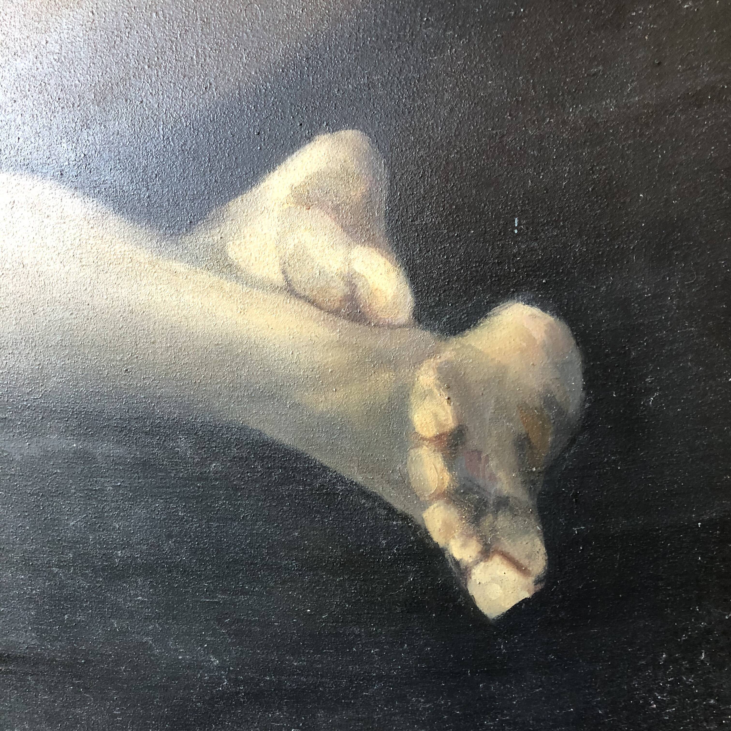 Nude woman painting