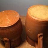 Duo of sandstone jugs