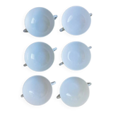 Set of 6 consommé bowls Porcelain