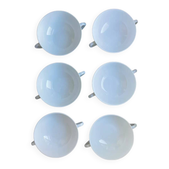 Set of 6 consommé bowls Porcelain
