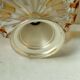 Coupe en cristal pied douche en metal argente