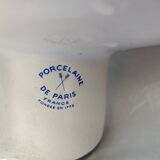 Ensemble Lave-mains + porte-savon+ porte-serviettes en Porcelaine de Paris "Jouy"