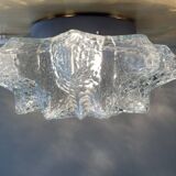 Portuguese snowflake glass flush mounted lamp