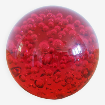 Red sulphide paperweight