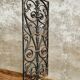 Old iron door grille window grille