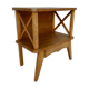 Bedside compass feet in light wood, 60s