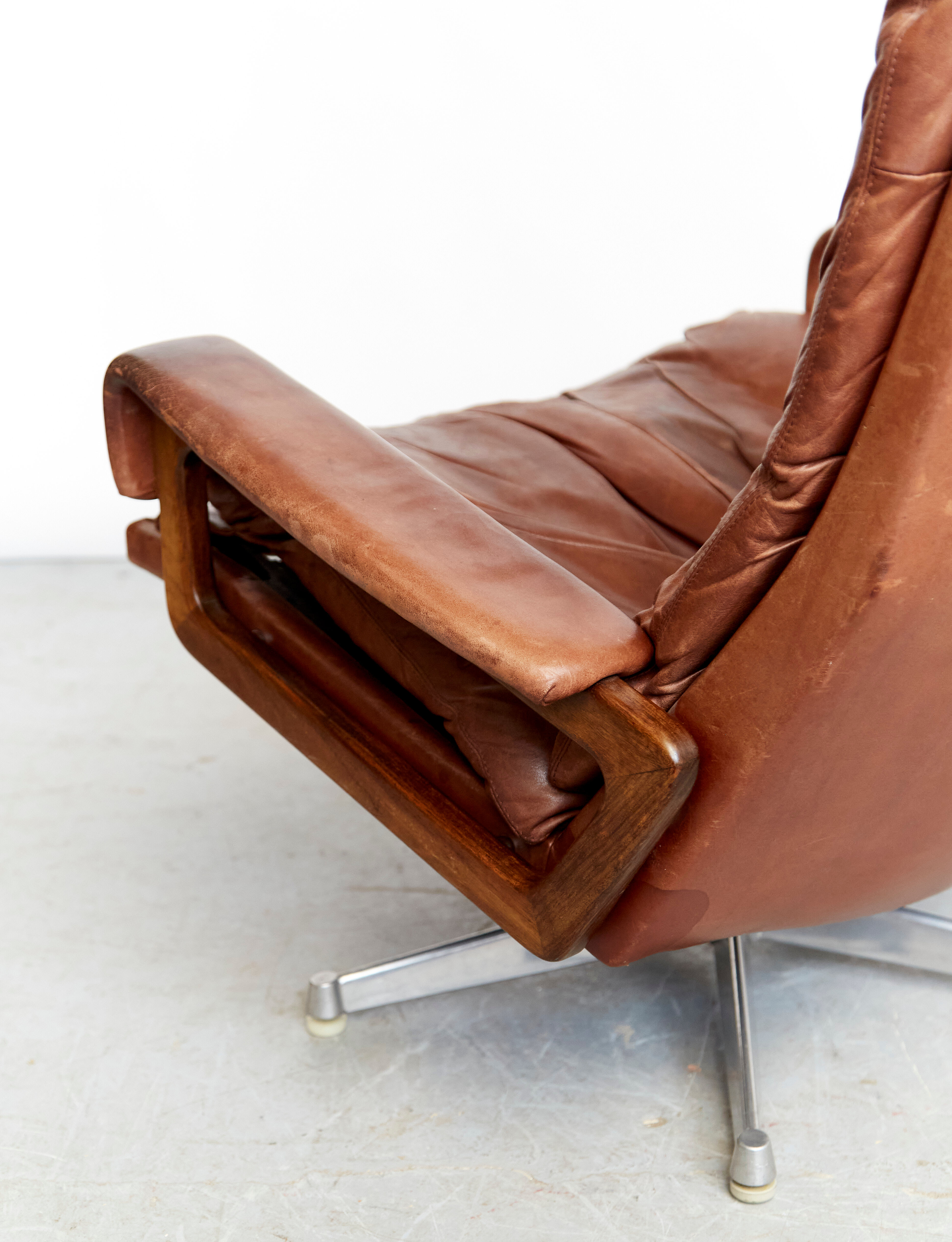 Vintage King Chair by André Vandenbeuck for Strässle